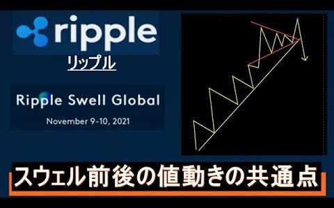 【リップル XRP】日本時間23時開幕。スウェル前後の値動きの特徴。過去検証も踏まえて。直近の相場分析。