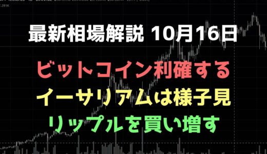 ビットコインを利確してリップルを買う｜ビットコイン、イーサリアム、リップルの値動きを解説