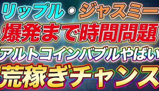 仮想通貨リップル・ジャスミー【絶対に見逃さないで】バブルはいつか終わる。
