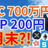 ビットコイン 700万円 ＆ リップル 200円 ８月末?!【仮想通貨 BTC ETH XRP IOST SAND ALICE 相場分析】