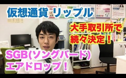 仮想通貨 リップル SGBソングバード エアドロップ！大手取引所が続々決定！リップル祭りだ！