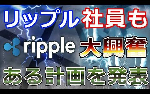 【仮想通貨】リップル（XRP）リップル社員も大興奮『ある計画を発表』