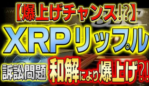 【爆上げ情報！】リップル社の訴訟問題に進展あり！和解の流れとなるのか⁉【仮想通貨】【リップル】