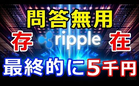 仮想通貨リップル（XRP）時価総額は問答無用『XRPにはアレが存在』最終的に価格は爆発する