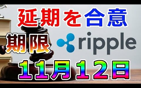 【仮想通貨】リップル（XRP）延期を合意『エキスパートディスカバリーの期限は11月12日』