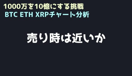 あと少し上でショートしたい｜ビットコイン、イーサリアム、リップルの値動きを解説