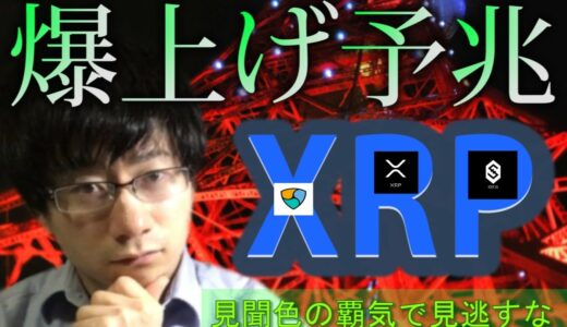 【仮想通貨リップル，XEM,IOST】XRP爆上げ予兆！！