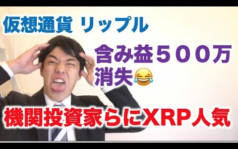 仮想通貨 リップル 悲報！含み益500万消失 機関投資家らのXRP需要拡大！