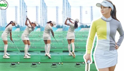 ゴ・ダヤング Go Da Young 韓国の女子ゴルフ スローモーションスイング!!!