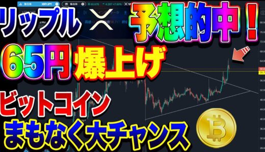 【仮想通貨】リップル爆上げ完全的中！ビットコインはまもなく大チャンス！最高値更新へのカウントダウン。。。