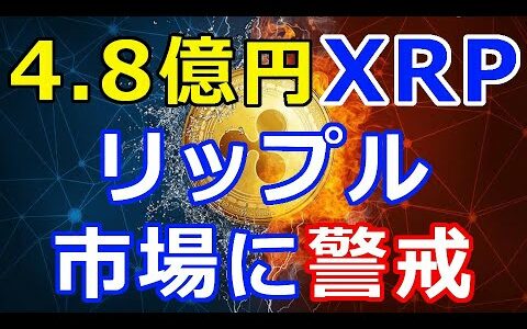 仮想通貨リップル（XRP）4 8億円のXRPが！『今後も警戒が強まる』