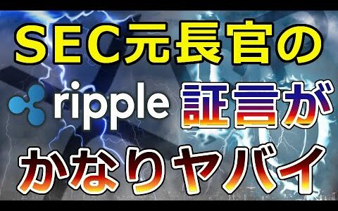 【仮想通貨】リップル（XRP）SEC元高官の一部証言がヤバすぎた！『はっきり覚えているのは   』