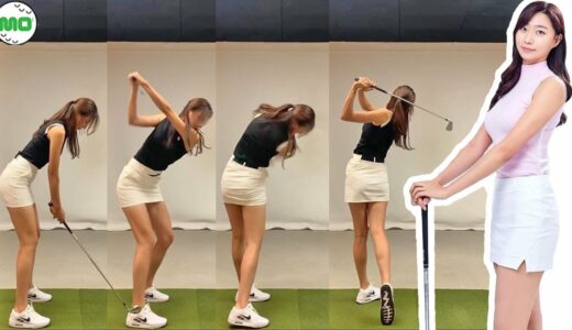 イ・ハンソル Lee Han Sol 李瀚率 韓国の女子ゴルフ スローモーションスイング!!!