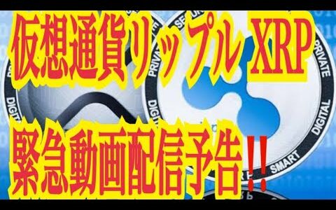 【仮想通貨リップルXRP情報局】仮想通貨リップルXRP！緊急限定動画配信予告！！♪───Ｏ（≧∇≦）Ｏ────♪