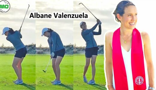 Albane Valenzuela アルバン・バレンズエラ スイスの女子ゴルフ スローモーションスイング!!!