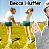 Becca Huffer ベッカ・ハファー 米国の女子ゴルフ スローモーションスイング!!!