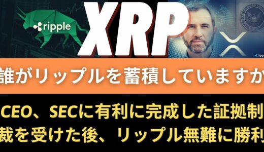 ケースが終了する前にXRP RIPPLEブルラン！ リップルは誰が埋葬しているのか？CEO、「SECに有利に完成した証拠制裁を受けた後、リップル無難に勝利」！ - BTC ETH XRP