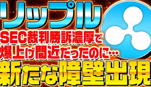 【XRP最新速報】リップル裁判後に新たな障壁が！？今後の注意点を最速解説！【仮想通貨】【ニュース】【ビットコイン】