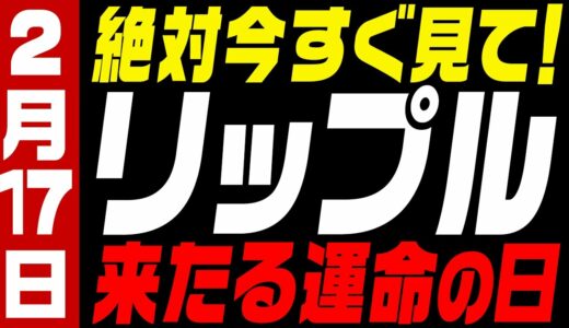 ⚠️絶対今すぐ見て⚠️リップル（XRP）いよいよ運命の日!!今後爆益が狙えるエントリーポイントは〇〇!!【仮想通貨】【ビットコイン】