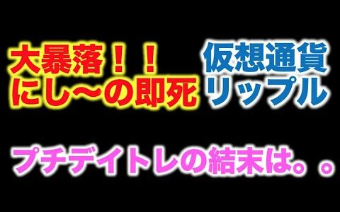 仮想通貨 リップル 大暴落！！にしーの即死！ プチデイトレの結末は。。