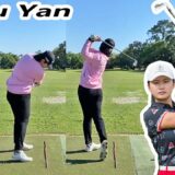 Liu Yan 中国の女子ゴルフ スローモーションスイング!!! 刘艳