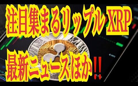 【仮想通貨リップルXRP】【前編】注目集まるリップルXRP！！♪───Ｏ（≧∇≦）Ｏ────♪最新ニュースほか！！