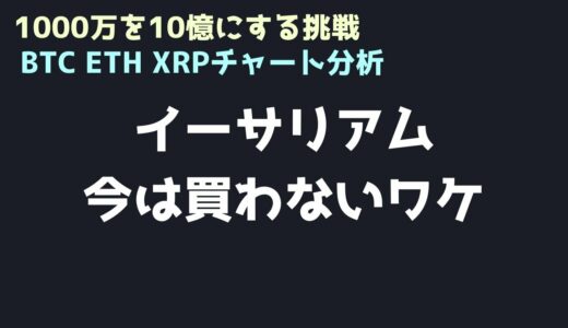 反発しても今は買わない｜ビットコイン、イーサリアム、リップルの値動きを解説