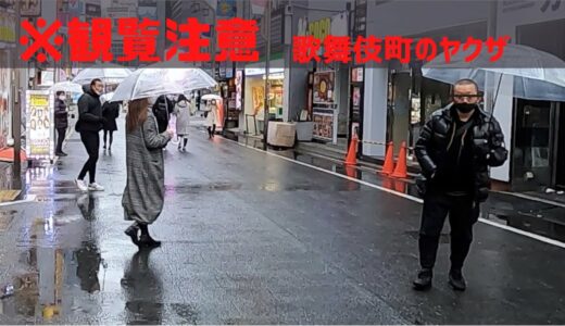 【観覧注意】新宿歌舞伎町 ヤクザが一般人に暴行した瞬間（R15） ~Yakuza attacks a man~