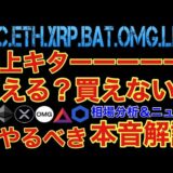 【相場分析】爆上反発きたので本音で解説‼️ビットコイン·イーサリアム·リップル·リンク·バットOMG.BTC.ETH.XRP.BAT.LINK