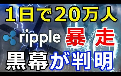 仮想通貨リップル（XRP）価格暴走『黒幕はあのグループだった』24時間で20万人