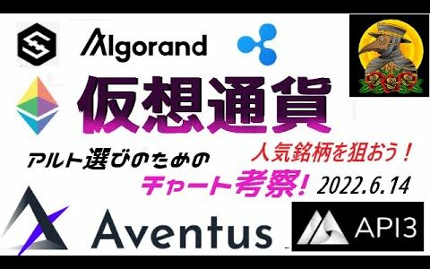 【暴落】 仮想通貨 イーサリアムETHリップルXRP CAW ジャスミーJASMY アイオータIOTA IOSTなど チャートと運用について