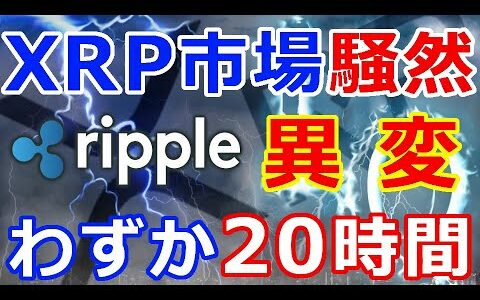 仮想通貨リップル（XRP）リップルXRP市場が騒然『ODLにも異変が』わずか20時間