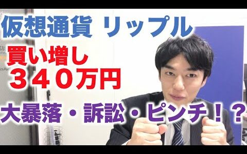 仮想通貨 リップル 積立定期 買増し ３４０万円分 大暴落・訴訟・ビットコイン