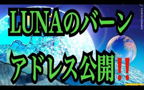 【仮想通貨リップルXRP情報局】LUNAのバーンアドレス公開！！しかし・・・・！