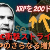 コインベースCEO：リップルXRP、SEC訴訟で勝訴！ XRPを$200に！XRPの追加爆灯？ リップルスーツ皇后速報！ SEC衝撃発音確認！（リップルSEC、リップルSEC訴訟、リップル訴訟）