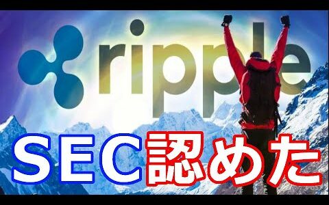 仮想通貨リップル（XRP）米証券取引委員会SECはリップルXRPが『〇〇に使用』していることを認めた。