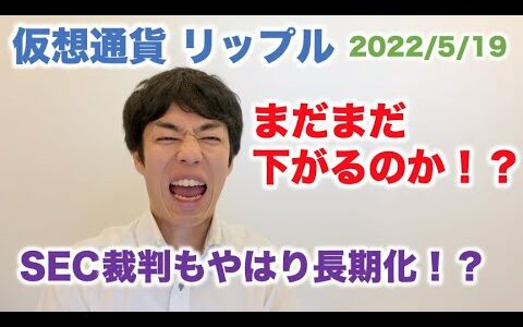 仮想通貨 リップル まだまだ下がるのか！？SEC裁判も難航中！？  2022/5/19