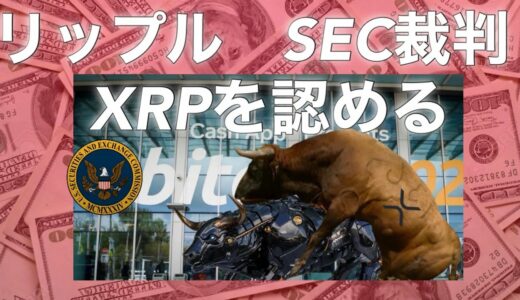 リップル/SEC裁判　XRP認める　米国4大銀行　ゴールドマンサックス　S&P500 ビットコイン　イーサリアム