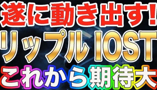 仮想通貨リップル動き出した！IOSTも新たな提携で追風！二つの注目アルトコインの最新情報【ビットコイン】【XRP】