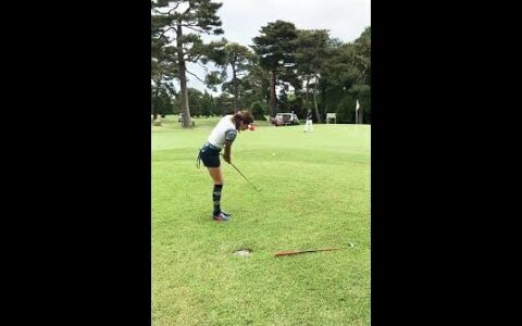 女子ゴルフ｜美人ゴルファー加藤かな子さん！霞ヶ浦国際ゴルフコースをお尻フリフリで攻略？！