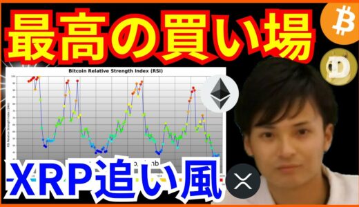 ビットコイン 最高の買い場に✨リップルに追い風❗仮想通貨 BTC ETH XRP DOGE チャート分析