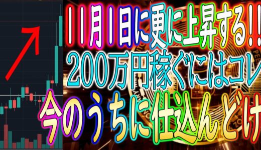 【絶対に後悔はさせない】11月1日に革命が起こる！【仮想通貨/暗号資産】