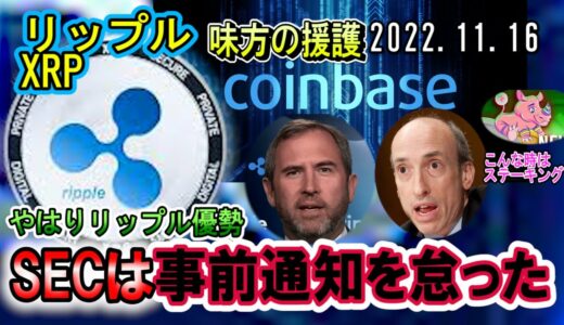 リップル（XRP）優勢！SECは公正な事前通知を怠った！コインベースが援護射撃！仮想通貨はオワコン？いやいやこれからだ！ステーキングしてみる？