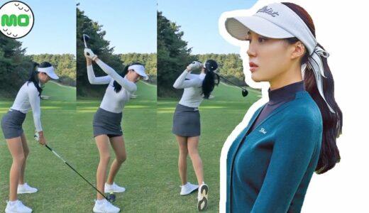 ジャン・ ウォンジュ Won Ju Jang  韓国の女子ゴルフ スローモーションスイング!!!