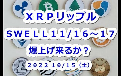 XRPリップルSWELL11/16～17開催予定！爆上げくるか？