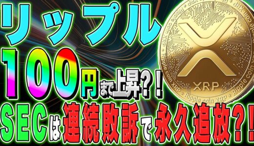 【リップル(XRP)】1月◯日に100円まで上昇？！SECは連続敗訴で永久追放か？！2023年版SECの裁判状況解説！！【仮想通貨】【今後】【最新】【LBRY】