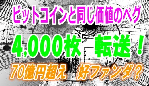 【仮想通貨分析】ビットコイン4000枚転送と同じ意味です。衝撃の結末。ビットコインと1対1のペグHBTCの4000枚転送アラートが発生！好ファンダなのか。【トランザクション】暗号資産