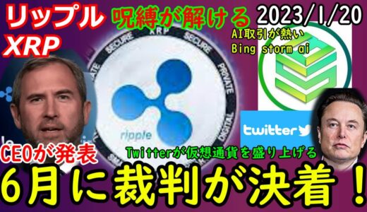 リップル（XRP）裁判が遂に6月で終わる！？爆上げの日は近い！仮想通貨が暴落した理由はデマだった！2023年は仮想通貨の年だ！