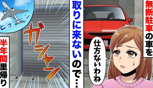 私有地の車庫に無断駐車を繰り返すママ友「明日中に取りに行くからｗ」私「無理、今からハワイに帰る」シャッターを閉めてハワイへ→半年後…【スカッとする話】