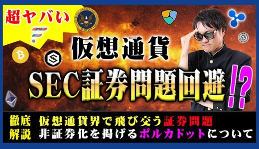 【投資】仮想通貨SEC証券問題特集！リップル社だけではなく仮想通貨界を覆うSECが仕掛ける証券問題！証券を切り抜けるべき実施している北風と太陽のような状況をわかりやすく解説！